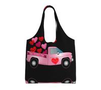 Liulannq Sac en toile romantique à une épaule, sac à main coloré respectueux de l'environnement peut être réutilisé, super durable et lavable.