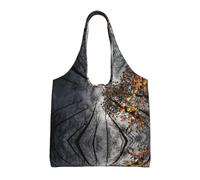 Liulannq Sky Through The Tree Sac à main en toile colorée respectueuse de l'environnement pouvant être réutilisé, super durable et lavable.