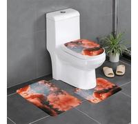 Liulannq Sky With Fluffy Clouds Lot de 3 tapis antidérapants en flanelle, doux et doux pour la peau, absorbants et antidérapants, faciles à entretenir. Profitez de chaque seconde de chaleur.