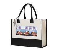 Liulannq Stones With Candles Daisy Sac à main élégant pour femme avec coutures en toile