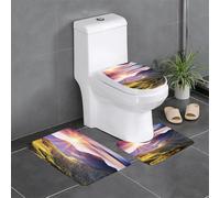 Liulannq Sunshine In Mountains Lot de 3 tapis antidérapants en flanelle, doux et doux pour la peau, absorbant et antidérapant, facile à entretenir. Profitez de chaque seconde de chaleur.