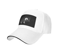 Liulannq Wolf Night Moon Personality Cool Sports Casual Casquette de baseball classique Hip-Hop Unisexe Circonférence réglable, blanc, Taille unique
