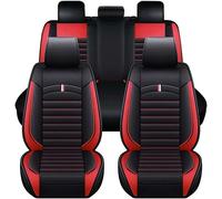 LIULAOGEN Respirant Protection Siège Voiture pour 5 Places pour Ford Transit Custom (2013+) [Manual], Housse de Siège de Voiture Ensemble Complet de Housses Siege Auto Accessoires Interieur,Red-Line