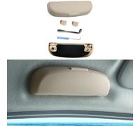 LIULAOGEN sur Mesure Porte Lunettes Voiture pour Volvo XC60 2015-2017,Étui à Lunettes De Soleil Voiture,Boîte Protection Auto-Adhésive pour Lunettes Voiture Accessoires,A/Beige