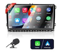 Liulbobu CarPlay Autoradio pour VW Golf 5 6 Passat Jetta Caddy Polo CC Tiguan EOS Touran T5 Skoda, 9 Pouces sans Fil Carplay & Android Auto, Puissance élevée/Bluetooth/FM/AM Radio/USB/DSP/RDS/SWC