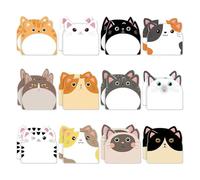 LIULINY 360 Feuilles Notes Chat, 12 Couleurs Notes Autocollantes Animaux, Mignon Animal Sticky Notes Autocollantes, 30 Fogli per Ogni Colore, pour Book Etudiants Lecture Bureau, L'école