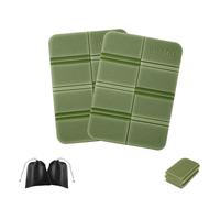 LIULINY Lot de 2 Coussin de Siège D'extérieur Pliable, Coussin de Siège Portable et Résistant, Tapis D'assise Extérieur, Tapis D'assise D'extérieur avec 2 Poches de Rangement, pour Randonnée Camping