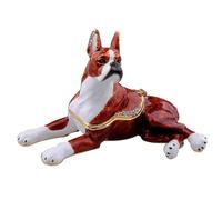 LiuliuBull Boîte à bibelots for chien Boxer for amoureux des animaux de compagnie, bague souvenir, porte-collier, conteneur, cadeaux for amoureux des animaux de compagnie, figurine