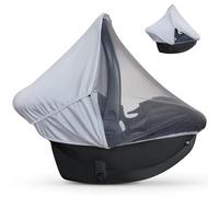 liuliuby Housse de siège auto 2 en 1 pour bébé - Housse de siège auto pour bébé - Pare-soleil et moustiquaire pour bébé - Housse de siège de voiture pour bébé garçon - Respirante - Unisexe (gris)