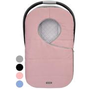 liuliuby Housses de siège auto d'hiver pour bébé fille | Housse de siège auto pour bébé | Accessoires Doona | Auvent en polaire chaude et épaisse pour nourrissons et nouveau-nés par temps froid (rose)