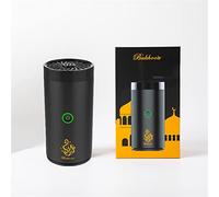 LIULIWEIFA Brûleur d'encens de Voiture électrique Rechargeable Arabe de Luxe Bakhoor Mini USB Type-C Power Charge Car Insence Bukhoor Burner,B80 Black