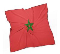 Liumarvexia Grande écharpe carrée en soie de 68,6 cm avec imprimé drapeau du Maroc pour femmes, bandana, léger, foulard de sommeil, sac de couchage décoratif pour femmes et filles, Maroc, taille