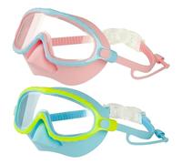 Liummrcy 2pcs Kids Goggles avec couverture de nez, HD View à vue Larges de natation anti-TOG