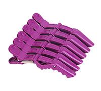 Liummrcy 6pcs Clips de sectionnement, Pinces à Cheveux, Clips de Coiffure Section des poignées de Poils Professionnelles pour Femmes Filles Coiffure Coiffure Outil Salon, Pince à Cheveux Crocodile,