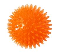 Liummrcy Balle couinante pour Chien, Jouet à mâcher à Picots, Non Toxique, pour Nettoyage des Dents des Chiots, Orange, 8 cm, balles pour Animaux de Compagnie