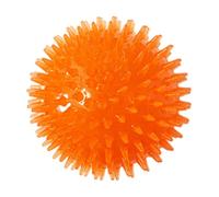 Liummrcy Balle couinante pour Chien, Jouet à mâcher à Picots, Non Toxique, pour Nettoyage des Dents des Chiots, Orange, 6 cm, balles pour Animaux de Compagnie