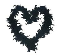 Liummrcy Feather boa Noir, Danse écharpe en Plumes de Fantaisie Costume pour fête 2m écharpe en Plumes,boa Plume