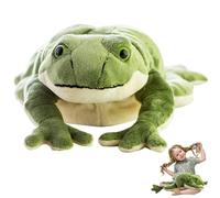 Liummrcy Grenouille Peluche Mignonne Douce Frog réaliste en Peluche Coton Coton rempli Grenouille en Peluche en Peluche Anti-Statique Grenouille en Peluche, Grand, 23,62x9,84 Pouces, Jouets.