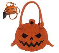 Liummrcy Halloween Purse, drôle de bourse de citrouille bizarre, sac à main/épaule/crossbody sac de citrouille, fermeture à glissière Halloween pour femmes