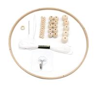 Liummrcy Hangage Mobile pour Berceau, Cadre Mobile en Bois kit éolien Carillon matériaux Perles de Sonnerie Hangle de camers de Fabrication de kit de lit de Berceau décoration Style Jouet 2