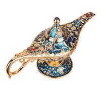 Liummrcy Lampe Aladin, Lampe Magique, Lampe Aladdin en Alliage de Zinc, décoration de Bureau Vintage Aladdin, décoration de Table, Cadeau Aladdin Blue