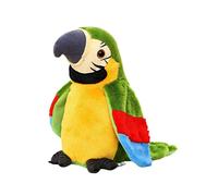 Liummrcy Talking Toys, Talking Parrot en Peluche Toy Electric Record Interactive Parrot Bird Toy for Kids (Pas de Batterie) Green