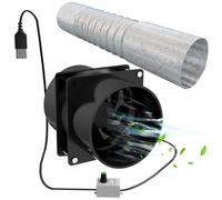 Liummrcy Ventilateur d'extracteur portable avec tuyau de 10 pieds de conduit, extracteur de fumées de soudure, extracteur de poussière USB Fume Extracteur