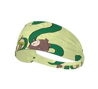 LiuMng Bandeaux larges pour homme et femme - Graines de tournesol, vers de terre, serpent, serre-tête élastique pour le sport, l'entraînement et la course à pied