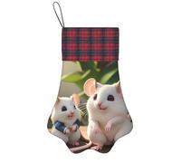 LiuMng Bas de Noël personnalisés pour mère et enfant Motif pattes d'animaux de compagnie - Décoration festive à suspendre pour cheminée familiale