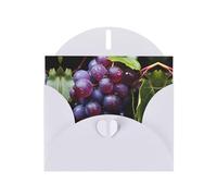 LiuMng Cartes vierges imprimées raisins frais avec enveloppes blanches, belles cartes de vœux d'anniversaire 10,2 x 15,2 cm, pour toutes les occasions