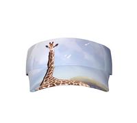 LiuMng Casquette de protection solaire unisexe - Casquette de baseball réglable - Protection UV pour course à pied, golf, imprimé savane africaine, girafe, noir