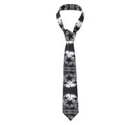 LiuMng Cravate noire et blanche pour homme - Cravate formelle pour homme - Cravate pour homme - Cravate pour le travail et le mariage - Noir et blanc - Taille unique
