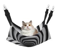 LiuMng Grand hamac pour chat - Lit réglable pour animal domestique, illusion d'optique en spirale, coussin de repos pour chiot, chaton et petits animaux