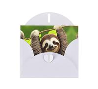 LiuMng Jolies cartes de vœux paresseux mignons - Cartes de félicitations pour toutes les occasions - Cartes de vœux de Noël