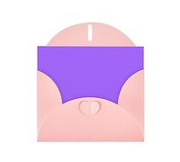 LiuMng Lot de cartes vierges avec enveloppes roses imprimées violet clair de couleur unie, belles cartes de vœux d'anniversaire 10,2 x 15,2 cm, pour toutes les occasions