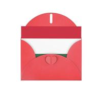 LiuMng Lot de cartes vierges imprimées avec drapeau de la Hongrie avec enveloppes rouges, belles cartes de vœux d'anniversaire 10,2 x 15,2 cm, pour toutes les occasions