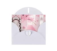 LiuMng Magnifique ensemble de cartes de vœux pour toutes les occasions Motif escalier de cerisier rose