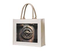 LiuMng Sac fourre-tout en toile pour femme/sac à main personnalisé/motif magique avec runes nordiques, boussole, pour amis, sœurs, cadeaux