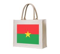 LiuMng Sac fourre-tout en toile pour femme/sac à main personnalisé/sac d'épicerie imprimé drapeau du Burkina Faso, pour amis, sœurs, cadeaux