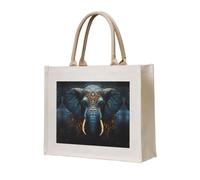 LiuMng Sac fourre-tout en toile pour femme/sac à main personnalisé/sac d'épicerie imprimé éléphant étrange, pour amis, sœurs, cadeaux