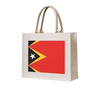 LiuMng Sac fourre-tout en toile pour femme/sac à main personnalisé/sac d'épicerie imprimé République démocratique du Timor-Leste, pour amis, sœurs