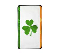 LiuMng Serviettes en velours corail avec imprimé drapeau irlandais noir - Serviette de toilette super absorbante, pour laver le visage, le sport, la natation