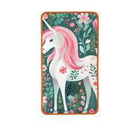 LiuMng Serviettes en velours corail avec motif licorne orange avec imprimé de cheveux roses - Serviette de toilette super absorbante, pour laver le visage, le sport, la natation