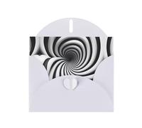 LiuMng Superbe lot de cartes de vœux en spirale illusion d'optique pour toutes les occasions Cartes de vœux de Noël