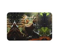 LiuMng Tapis de bain absorbant motif lézards épineux, terre de diatomite, tapis de salle de bain, tapis de sol pour dessous de porte