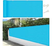 LIUNADM Brise Vue 40 x 820 cm Protection UV, Coupe-Vent, Respirant Filet D’Ombrage avec Attaches de Câble Œillets, Résistant Aux Déchirures pour Jardin, Balcon, Bleu Ciel