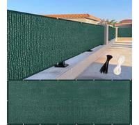LIUNADM Brise Vue Balcon 120 x 820 cm Protection UV, Coupe-Vent, Respirant Brise Vue Jardin avec Attaches de Câble Œillets, Résistant Aux Déchirures pour Balcon Jardin Terrain, Vert