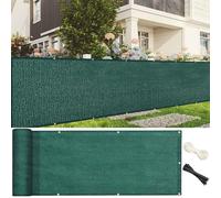 LIUNADM Brise Vue Balcon 90 x 910 cm Hdpe, Respirant, Vent, UV Résistant Écran de Balcon avec Attaches de Câble Œillets, Résistant Aux Intempéries pour Jardin Terrain, Vert