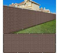 LIUNADM Brise Vue pour Balcon 70 x 580 cm Protection La Vie Privée, Opaque, UV Brise Vue Jardin, Filet Occultant Résistant Aux Déchirures, Résistant pour Balcon Jardin Extérieur, Brun
