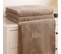 LIUNADM Couverture Polaire 125 x 150 cm Lavable en Machine, Microfibres, pour Toutes Saisons Moelleuse Couverture Polaire, Plaid Microfibre pour Chambre à Coucher, Salon, Bureau, Kaki